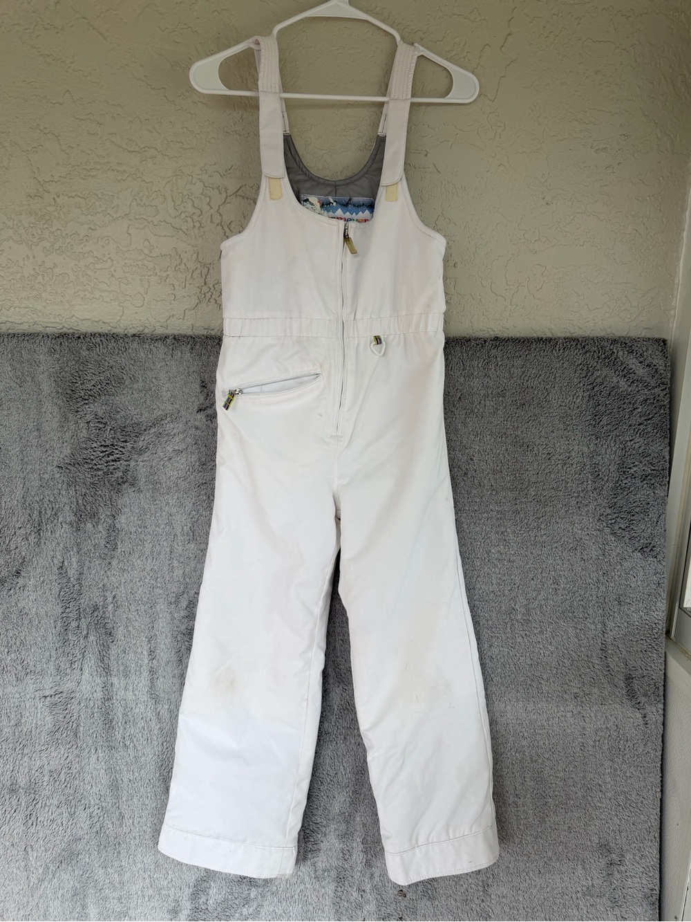 Obermeyer girls Snoverall white Pants size 8